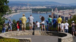 Vista panoramica della Cittadella di Budapest